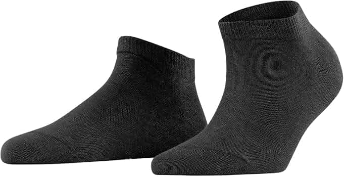 FALKE donna Family calzini traspiranti sostenibili cotone rinforzati morbidi tinta unita cuciture piatte nella zona della punta per vita quotidiana lavoro 1 paio