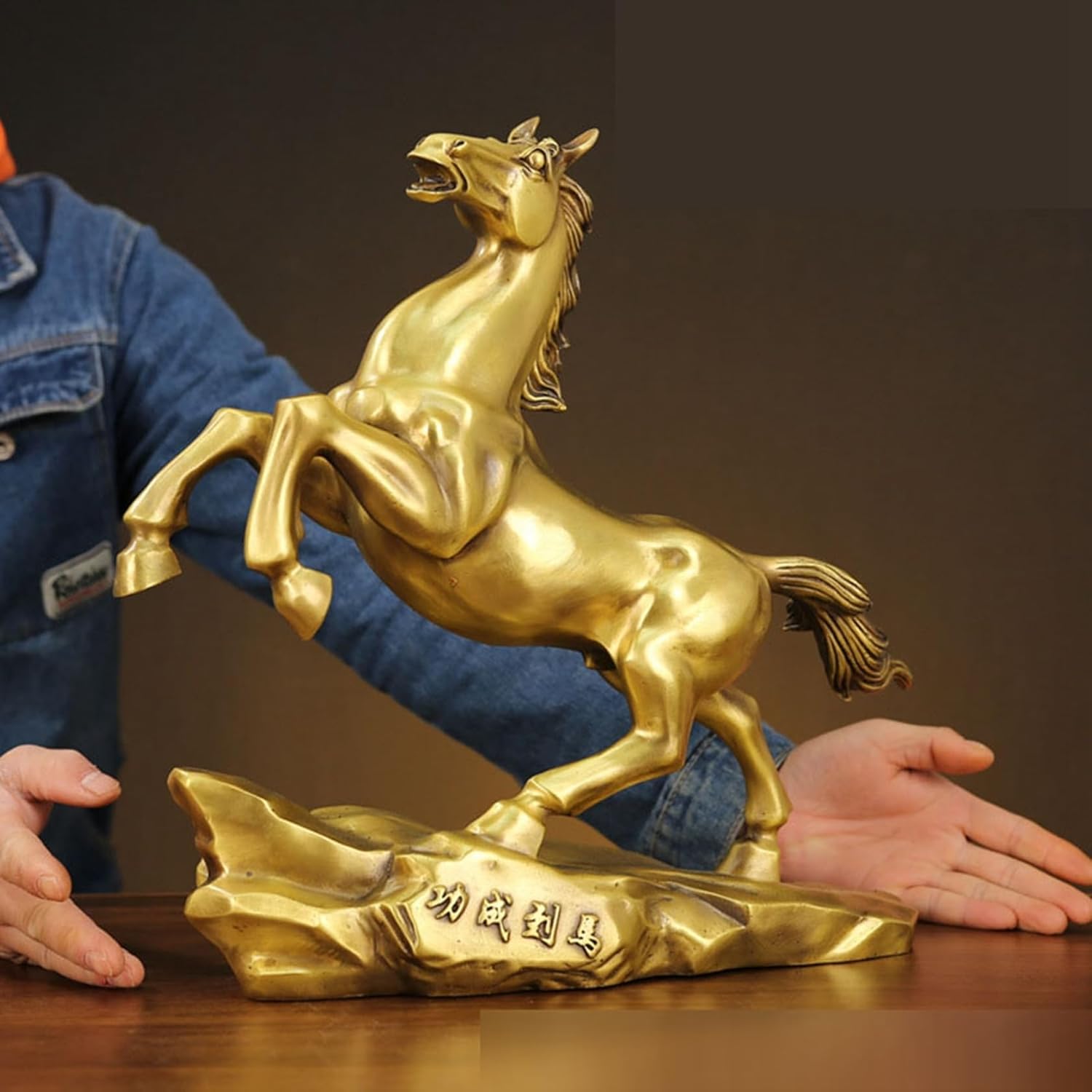 馬 干支 2026年 置物 うま 午年 真鍮製 動物 十二支 縁起物 風水 開運グッズ 金運グッズ 商売繁盛祈願 風水アイテム オー