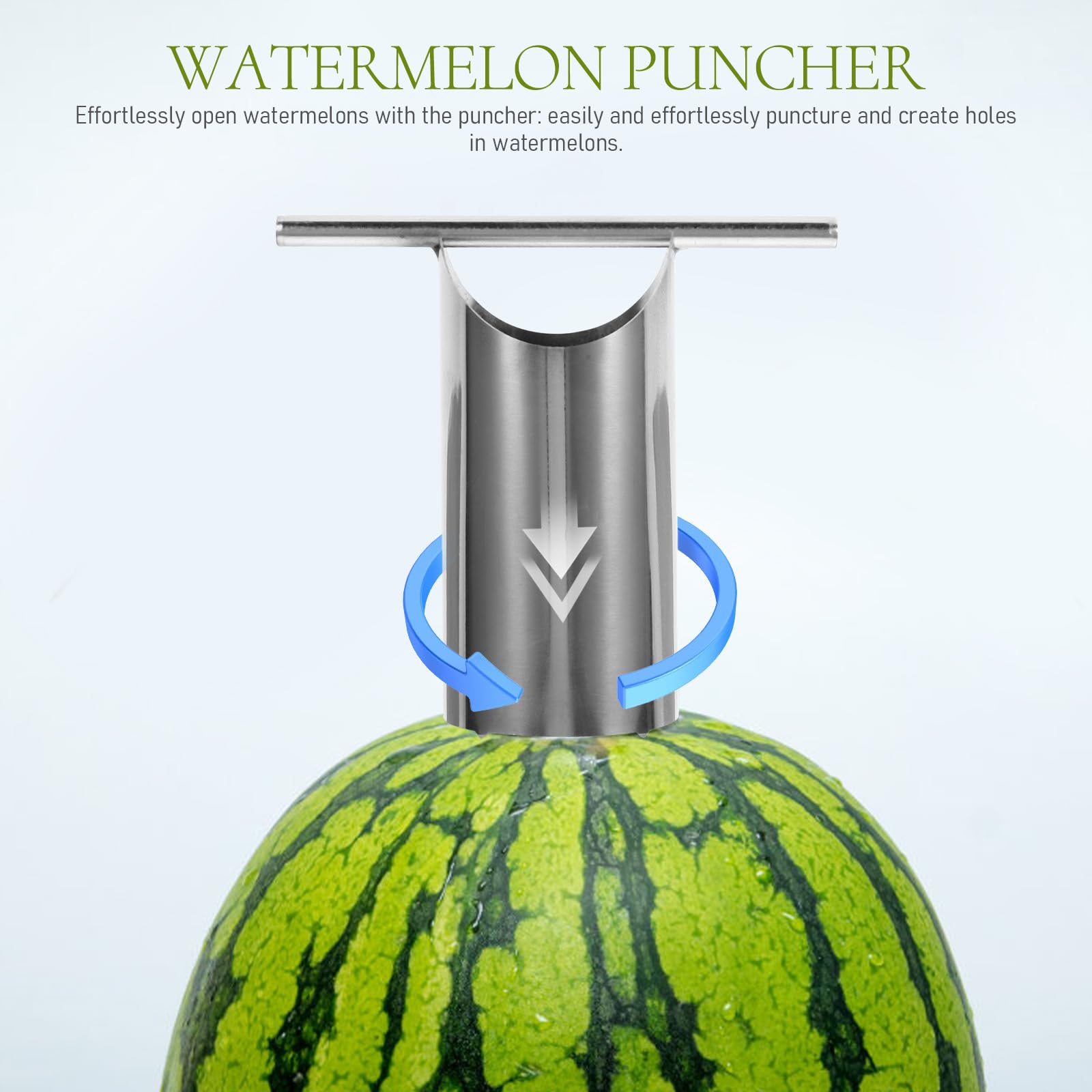 Amazon.com: Amosfun Stainless Steel Watermelon Puncher Cutter
