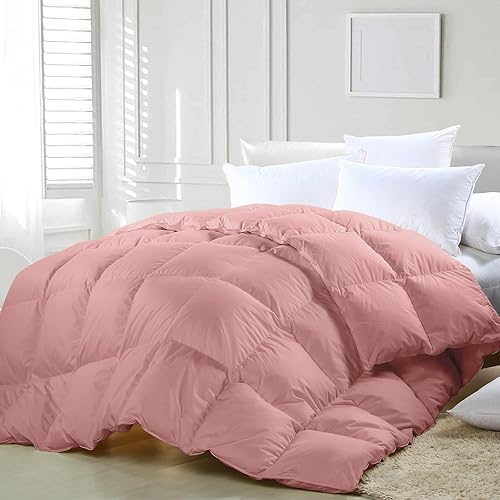 zzlamb - Edredón ligero de plumas sintético, relleno de edredón cálido para todas las estaciones, duradero y suave, capa de plumón con pestañas en