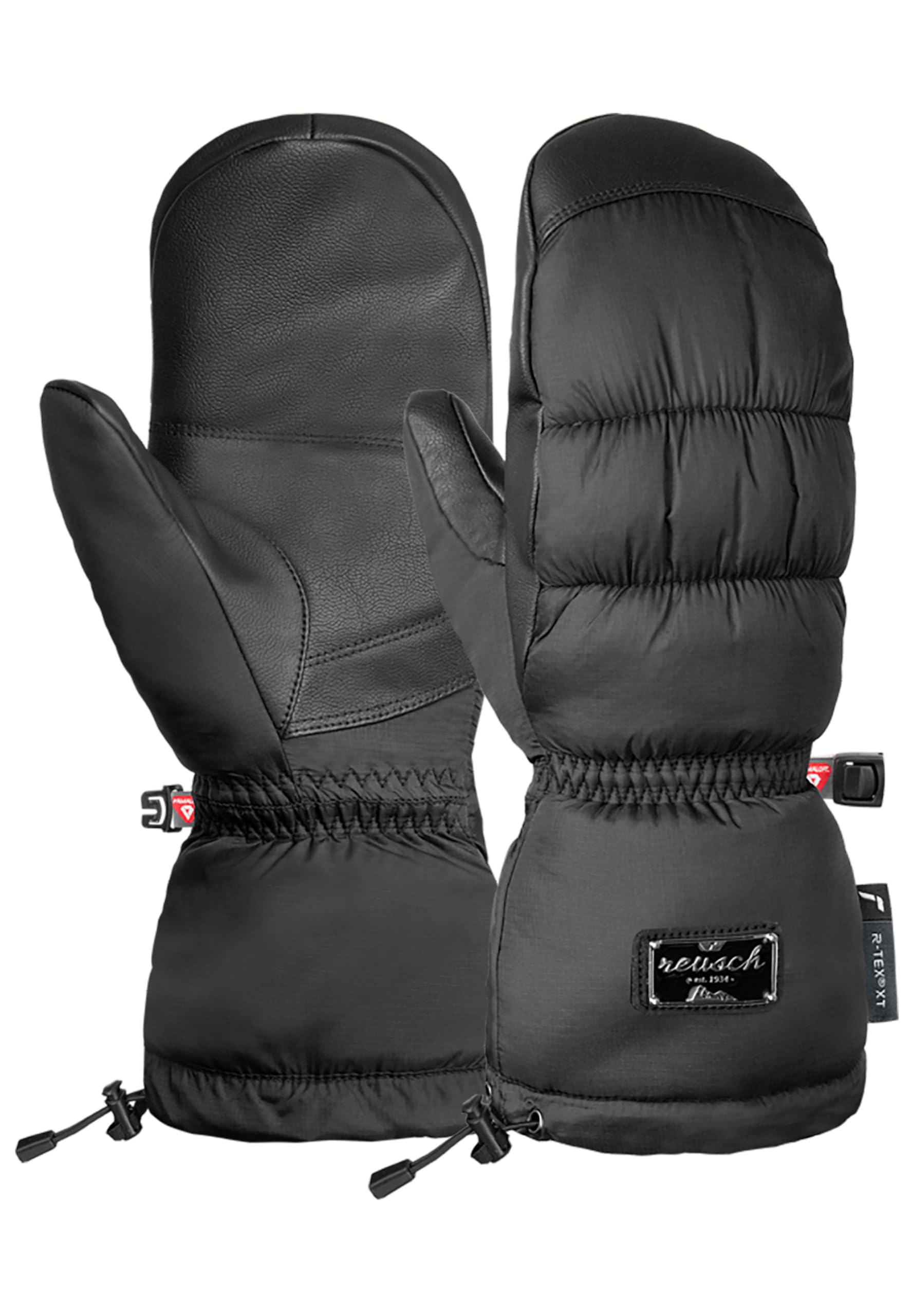Reusch Puffy Moufles pour femme avec membrane R-​TEX XT & Primaloft Gold - Gants d'hiver imperméables avec manchette en poudre, doublure pour les doigts et système d'arrêt - Chauds, doux, coupe-​vent et