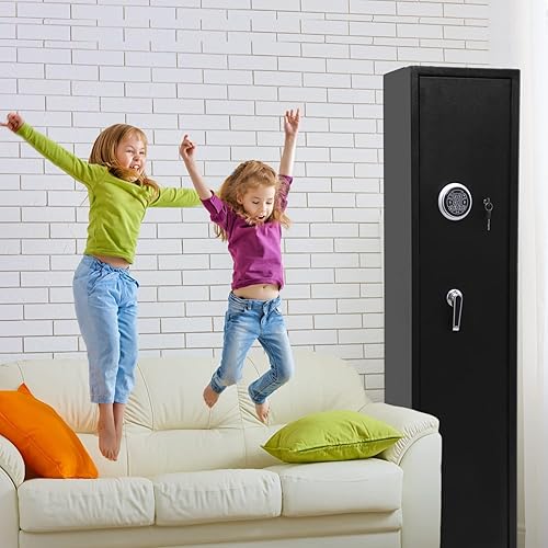 Miniatura 2 de Caja fuerte para armas para escopeta de rifle 5-6 cajas fuertes largas para armas consin gabinete de pistola estante de seguridad para rifles cajas