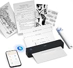 PRT Thermal Portable Printer Wireless for Travel, 203 DPI Inkless Bluetooth Support 8.5"x11" US Letter, A4, Compatible with iOS, Android, Laptop, Mobile Printer for Office, Vehicle, Home Use