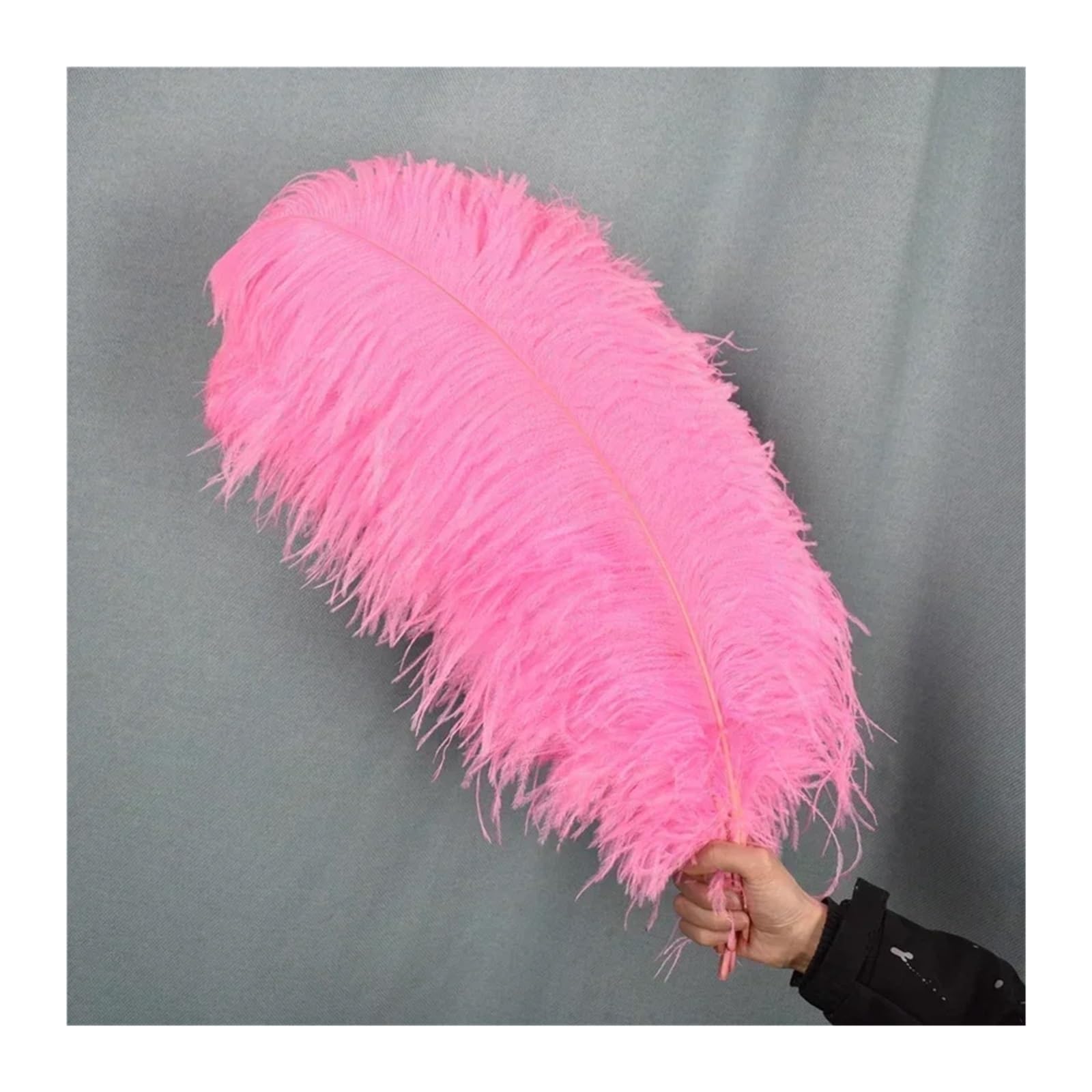 15-70 cm/6-28 "Piuma di Struzzo Rosa Decorazione Piume di Struzzo Artigianato Fai da Te Centrotavola for Feste Accessori da Sposa Decorazione(60-65cm Big Pole,5 PCS)