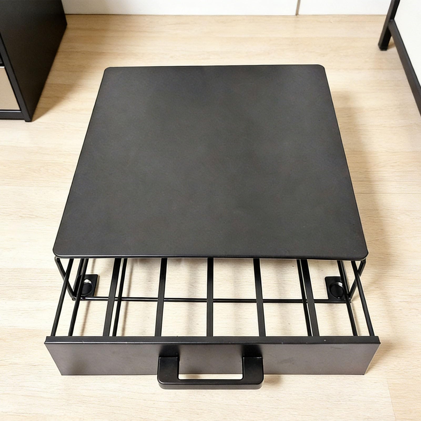 Cassetto per Cialde di caffè, Organizer in Ferro di Grande capacità, può Contenere 36 Capsule per Risparmiare Spazio Sul Bancone della (BLACK)