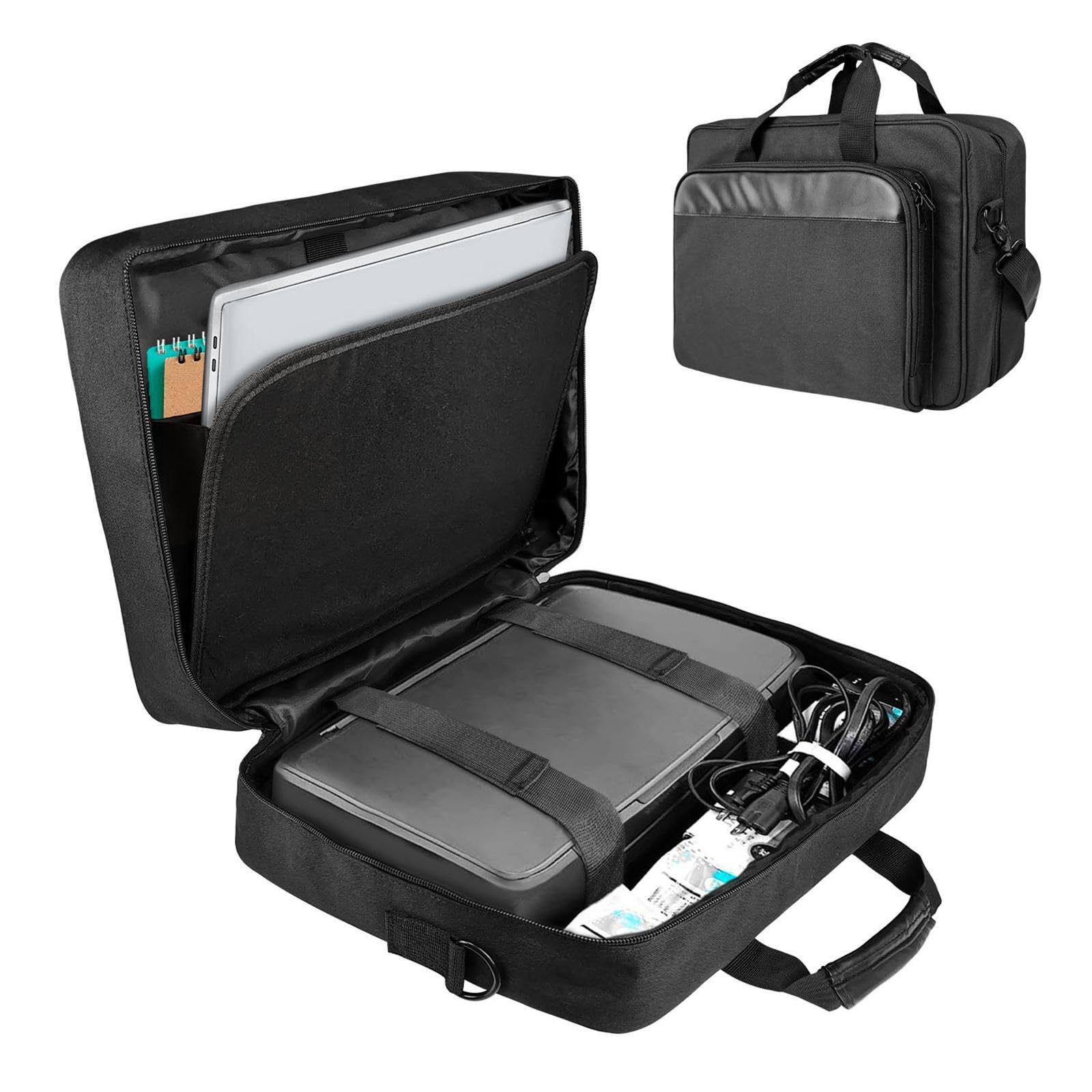Borsa porta stampante portatile con tracolla regolabile per professionisti in movimento, oltre a riporre la stampante, borsa porta portatile con manici