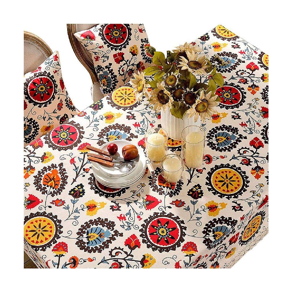 Nappe dentelle coton lin de qualité supérieure au style rétro