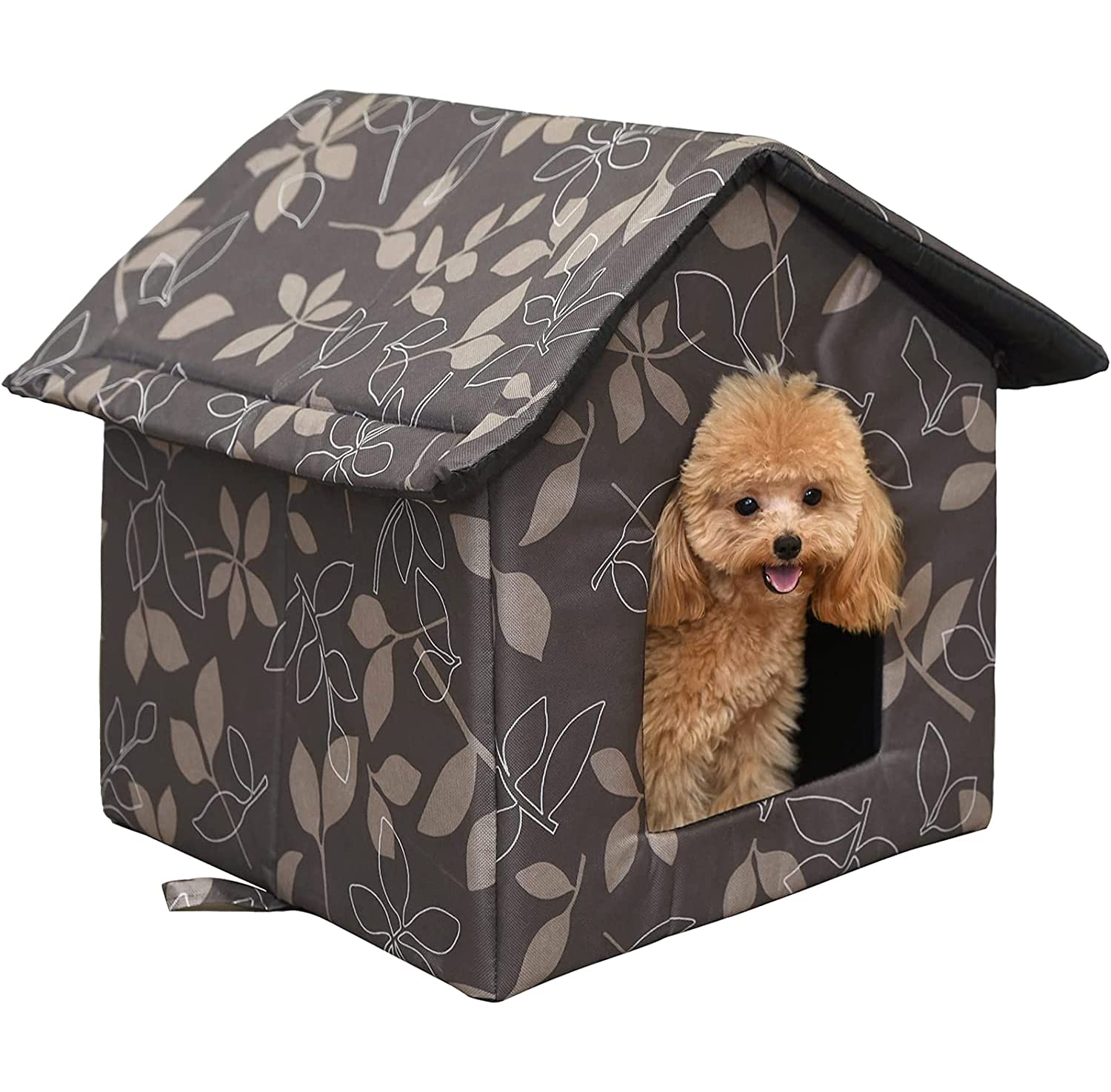 ANTOLE Cat Dog Shelter for Outdoor Cats, Weatherproof Cat Dog Tent