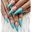 senvenski Teal Gel Nail Polish Kit - UV/LED Soak Off Nail Art Set with Bright Blue Mint Aqua Green Emerald Turquoise Colors | Manicure Gift Kit for Women Salon Home Use (CS2-028)
