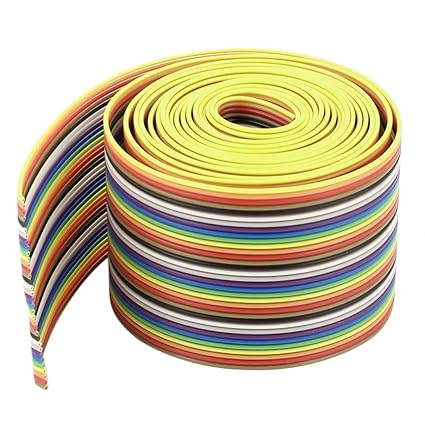 Echocart Connecting Testing 2.54mm Pitch 34-pin Flexible Jumper Wire Cable 2M