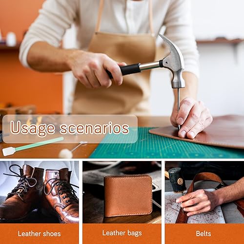 Miniatura 7 de 50 piezas de lana Daubers, cepillo de tinte de cuero, herramienta de tinte de cuero, Daubers de cuero para proyectos de manualidades de cuero DIY