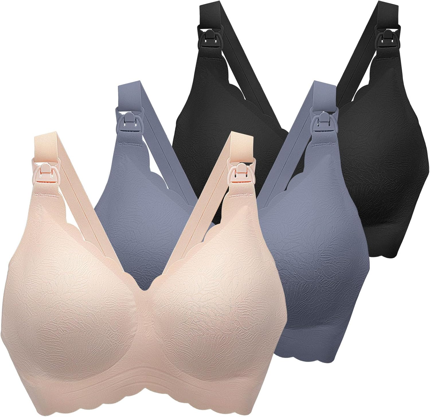 Nursing Bras for Breastfeeding, Seamless Ultra Comfort Maternity Bra, Natural Shape...