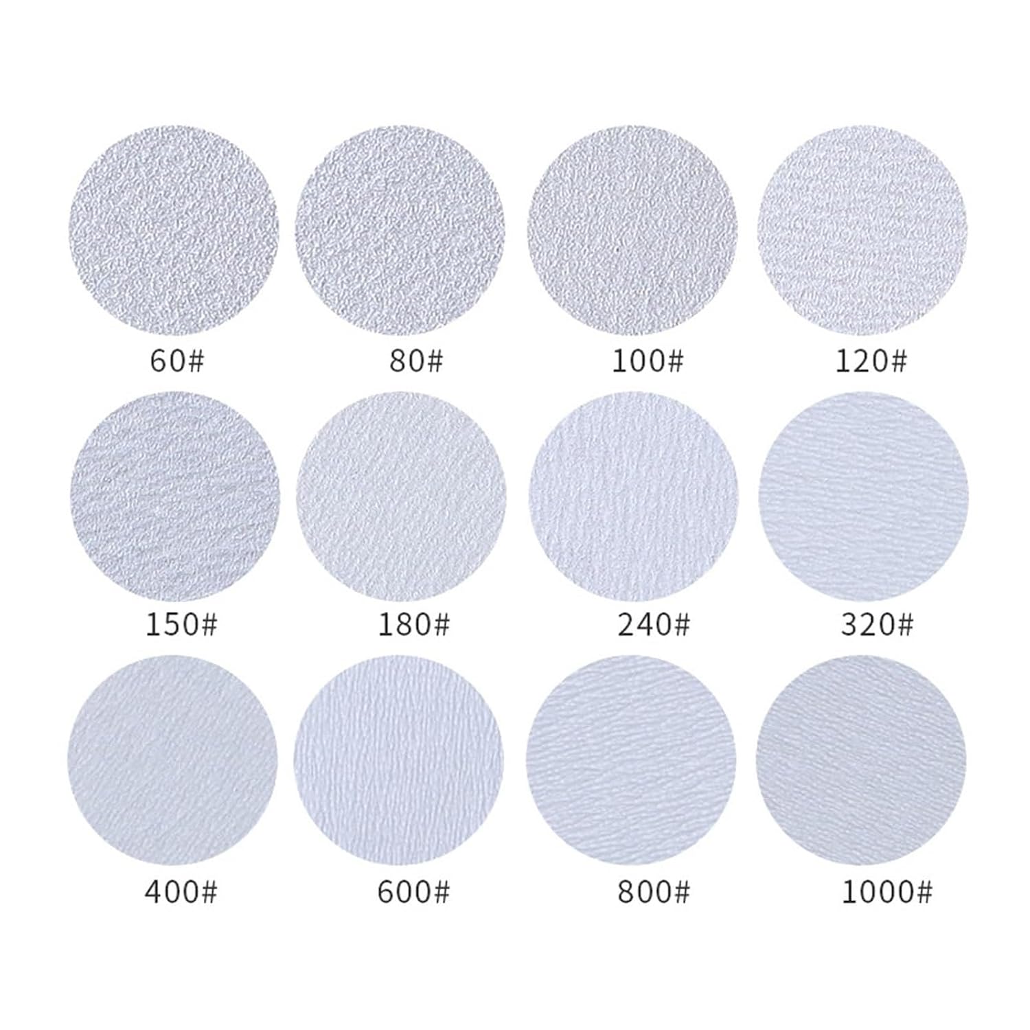 Sanding Discs,Sanding Discs, 3" 4" 5" 7" 9" Sanding Discs Pad 60-1000 Grits Hook and Loop Sandpaper Drill Grinder Rotary Tools for Metal Wall Sanding Polishing(4",80grit)