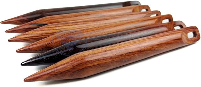 Rosewood Hand Crafted Fine Wooden Stitching Needles | Stitching & Yarn Weaving Supplies (4mm)