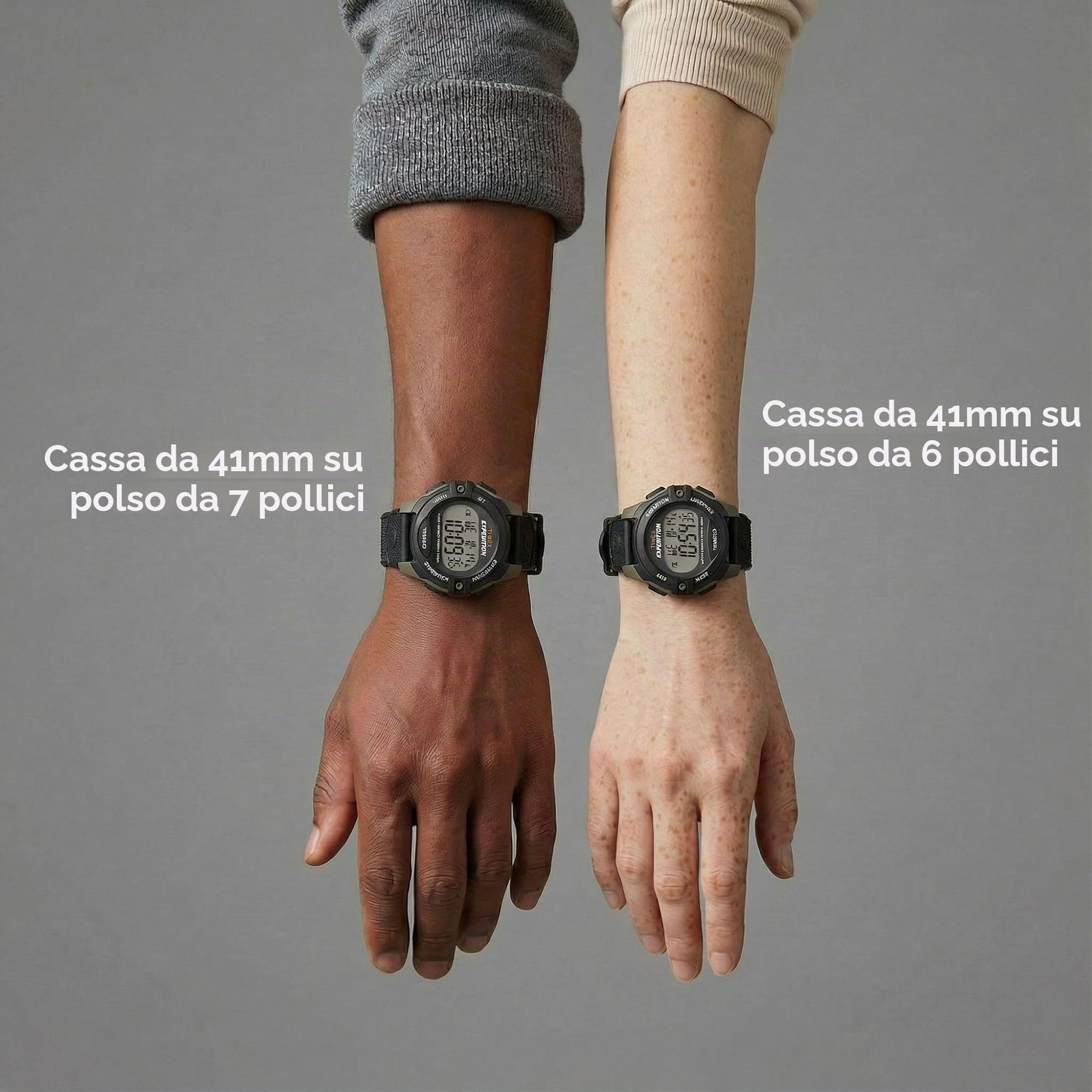 Timex Orologio da uomo Expedition da 41 mm, cinturino in resina nera in due pezzi, quadrante digitale, cassa verde TW4B28500
