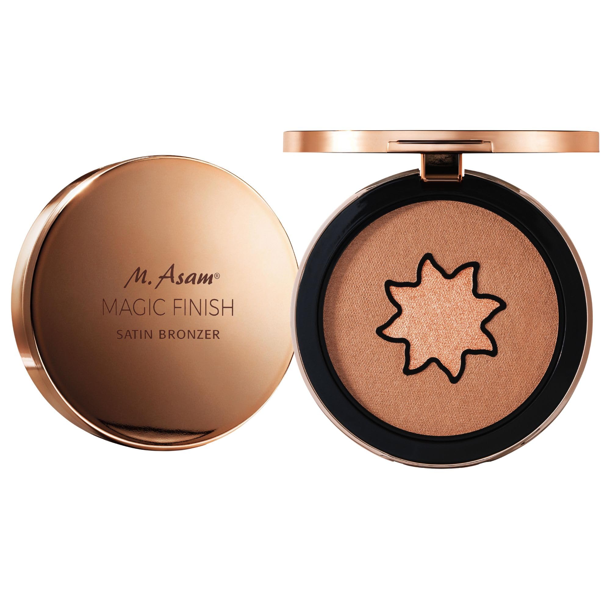 M. Asam MAGIC FINISH Satin Bronzer Deep (6,5g) – Bronzer Puder Duo mit Satin-Touch Textur, ultra-feine Farb-Pigmente, natürlicher Glow, veganes Make Up, silikonfrei