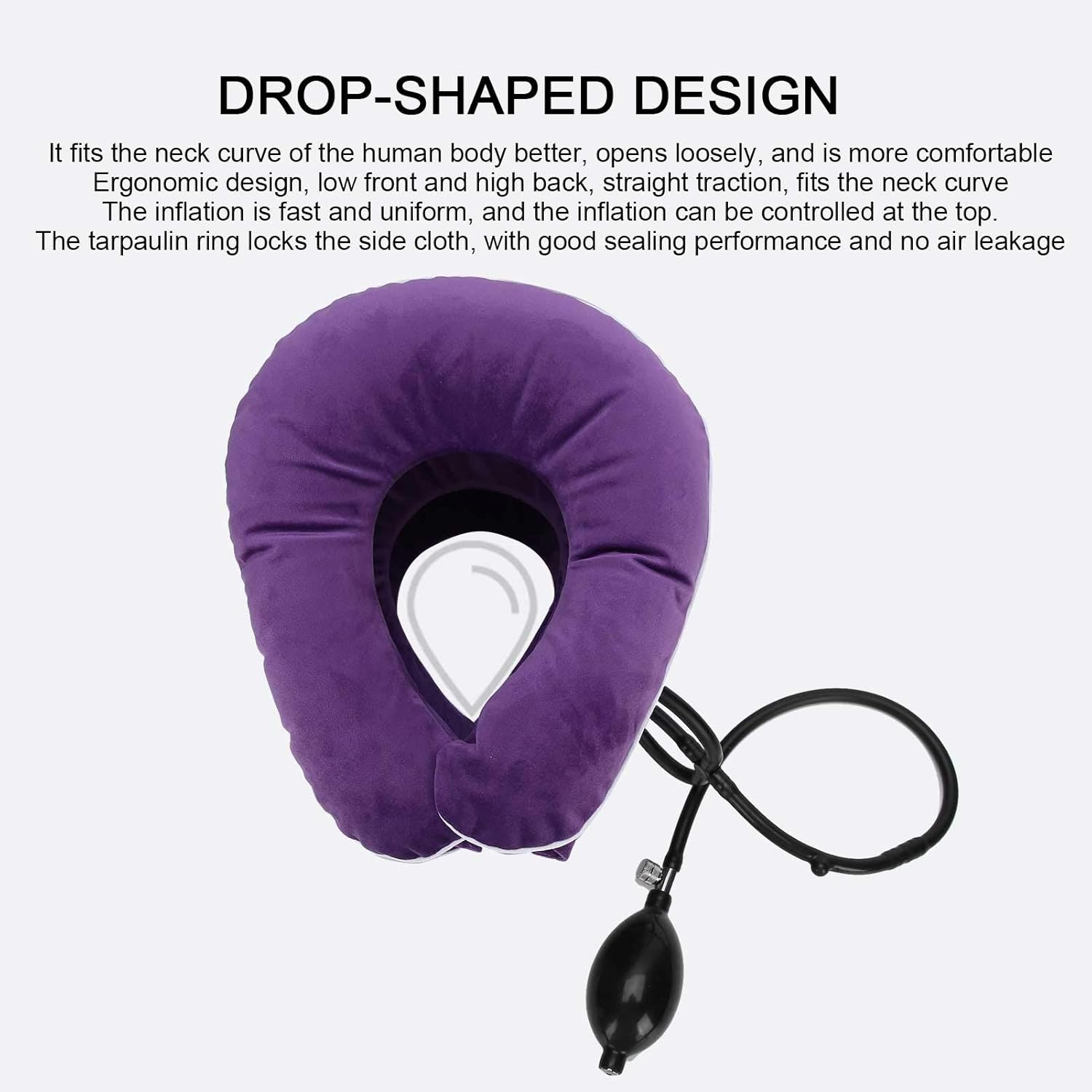 Neck Traction Device Neck Stretcher Air Pillow For Instant Neck Pain Occupational Physical Therapy Aids Alignment Air Pillow : Health & Household