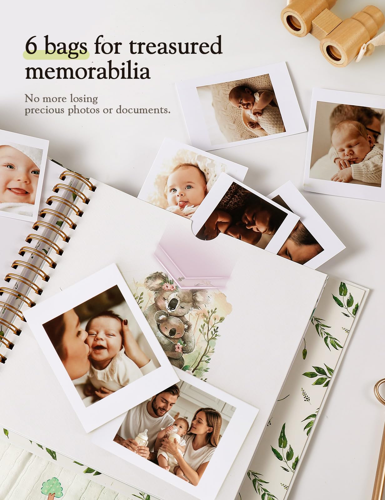 Memory Book for Baby fox first five years photo album gift set