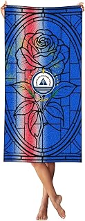 Cape Verde National Emblem Microfiber Thin Lightweight Beach Towel Sand Free Quick Dry One Size
