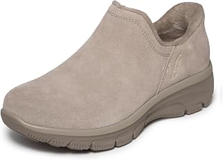 Skechers Women's Easy Going Modern Hour Slip-Ins Boot | Hands Free Slip-Ins, Relaxed Fit, Air-Cooled Memory Foam, 3M Scotchgard Water Repellent, Chenille Lining, Suede Boot