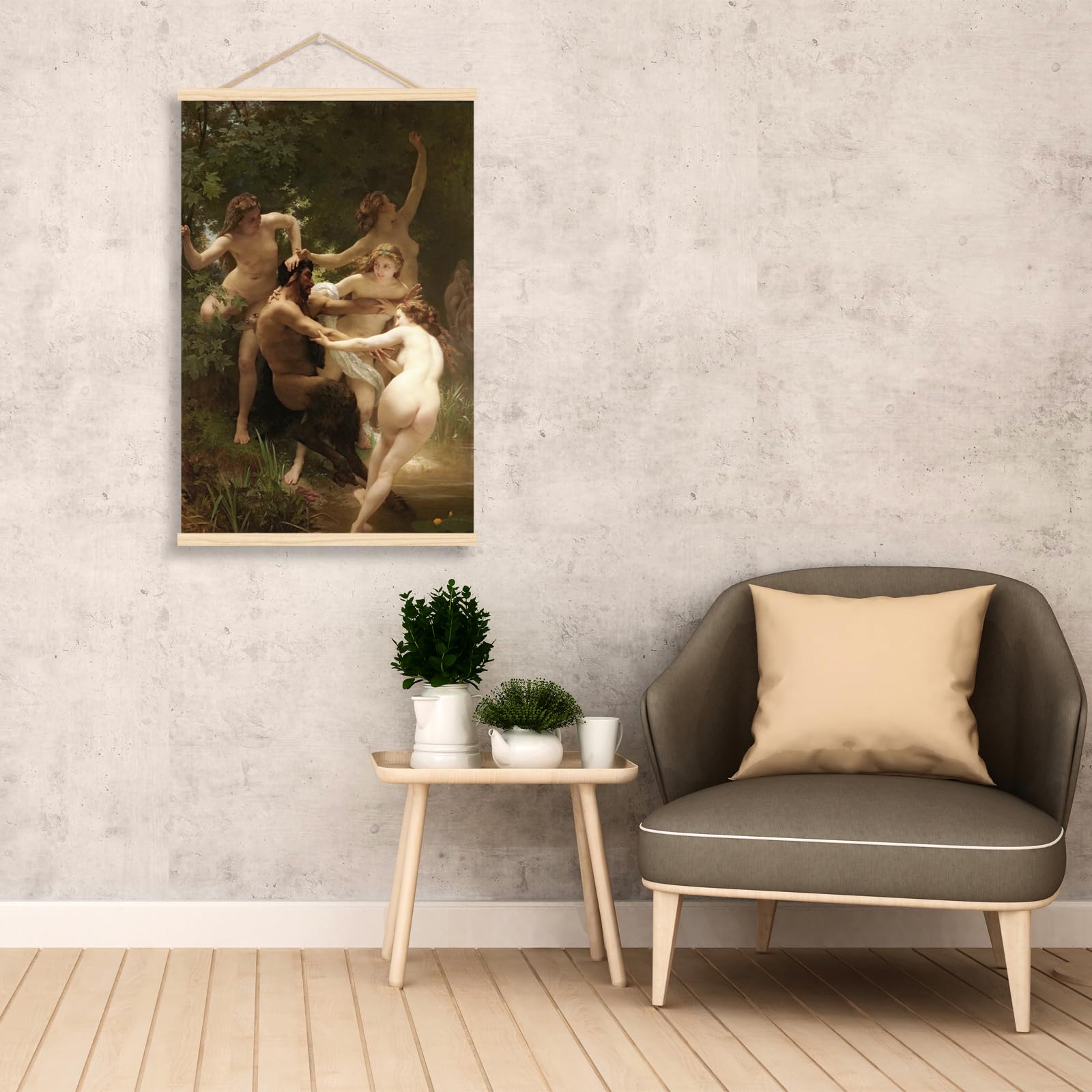 Amazon｜William Adolphe Bouguereau アートプリント - ニンフと