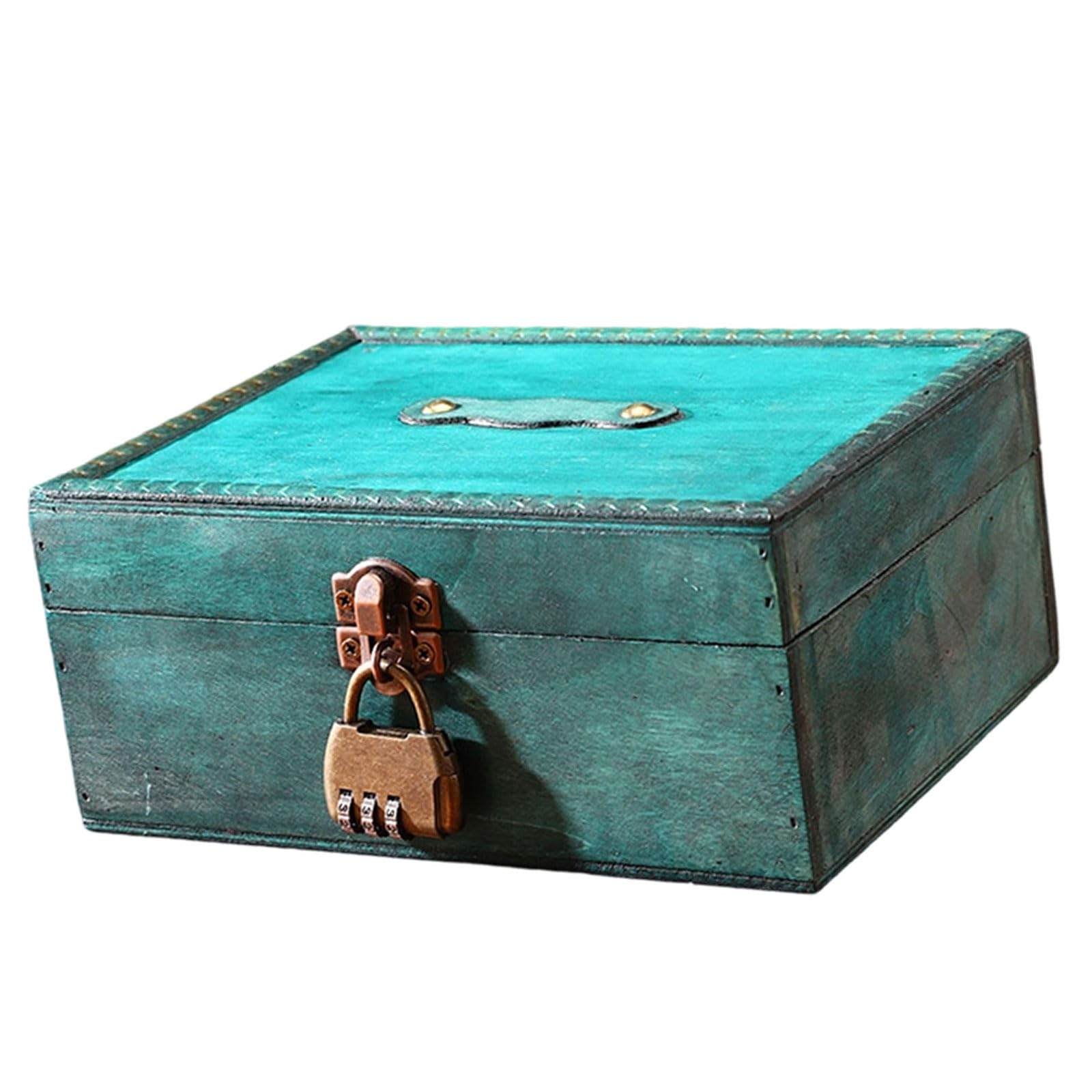 Msioytog B Antique Styles Lockable Wooden Trinket Organiser Jewelry Storage Container With Home Decoration Accessory Wooden Decorative Ox For Jewelry Storage And Display Cabinet Keepsakes Chest