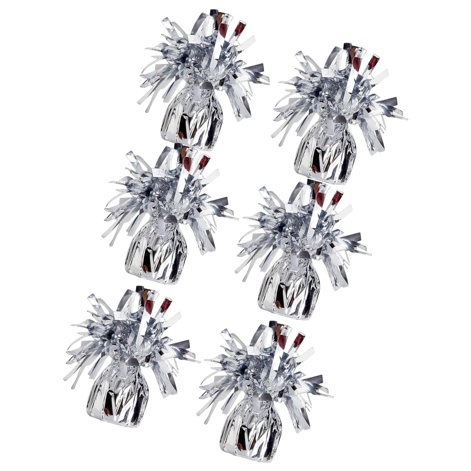 Xjdzineq 6Pcs Balloon Holder PET Foil Holder Weights with Concrete Base for Birthday Wedding Anniversary Decoration Weights