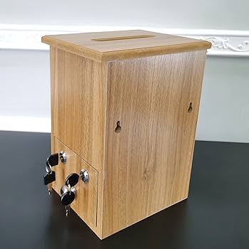 Amazon.com : Engineered Wood Tithes Offering Box Cross