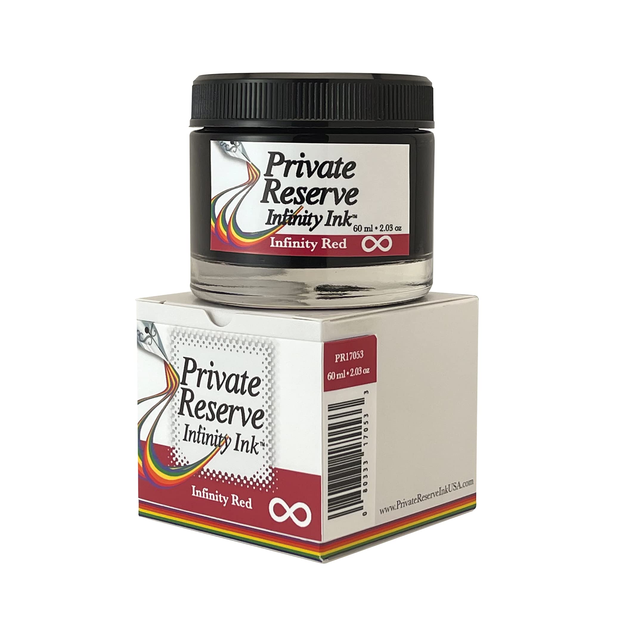 Private Reserve Ink, Butelka z atramentem 60 ml, czerwona nieskończoność (z formułą ECO)
