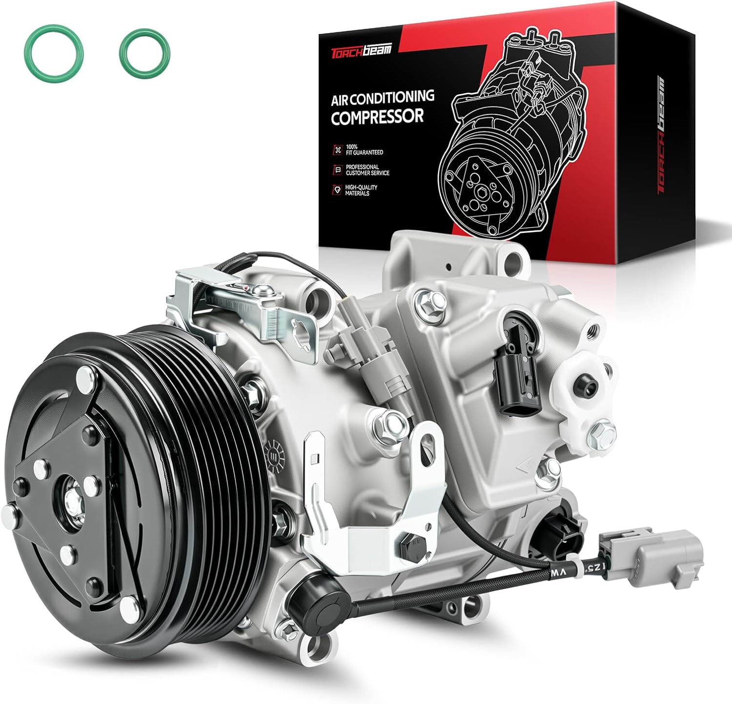 Torchbeam 98315 Automotive AC Compressor Kit Fit for RX350, Sienna, Highlander, ES350, Avalon, 2010 2011 2012 2013 2014 2015 2016 2017 2018 3.5L