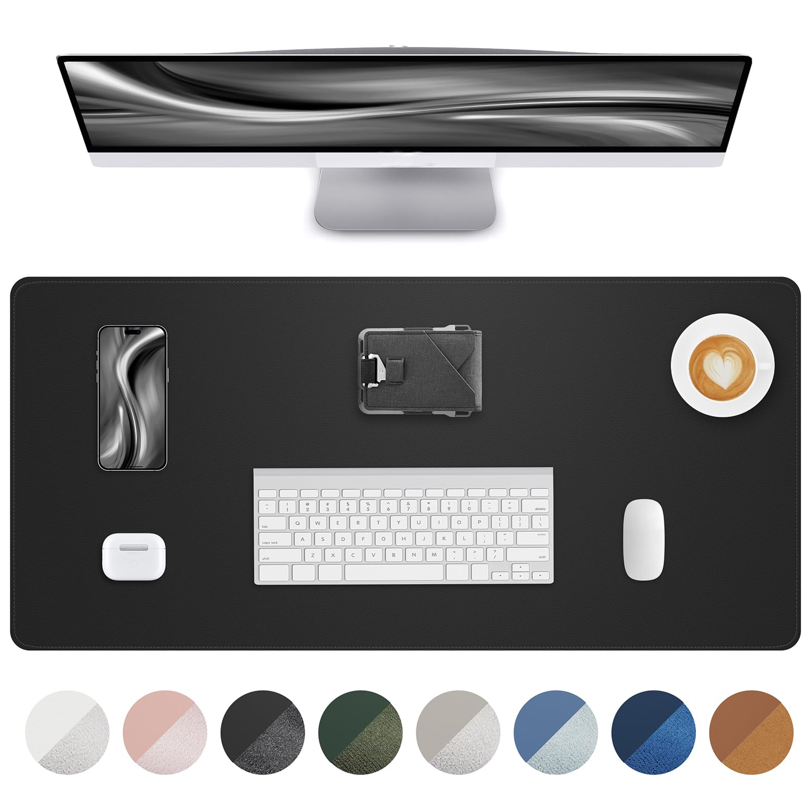 Non-Slip Desk Pad,Desk mat,Large Mouse Pad, Office Desk mat, Waterproof PU Leather Desk Blotter Mat, Desk Cover Mat,Desk Organizer and Accessories for