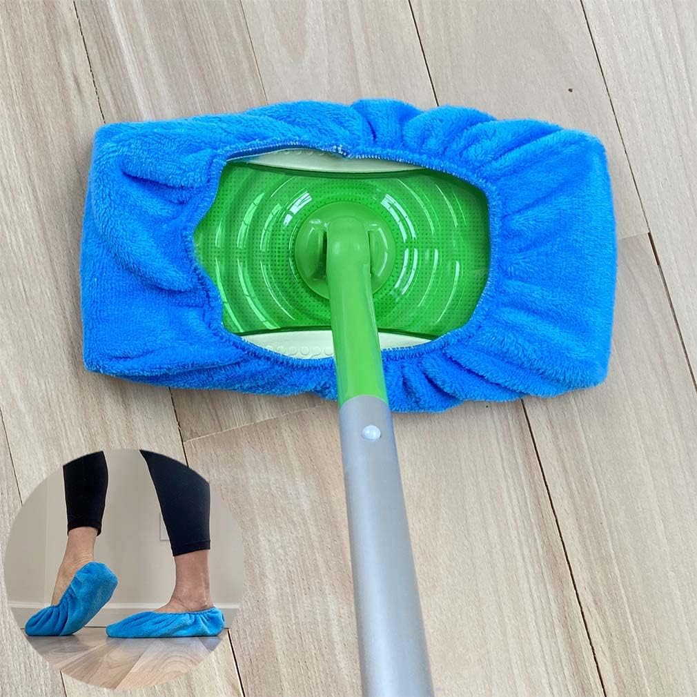 Evelots 6 Pack Swiffer Sweeper Compatible Mop Pads-Microfiber-Reusable-Dry Fast-Non Abrasive-One Size : Health & Household