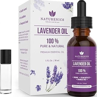 Sponsored Ad - Naturenics Premium Lavender Essential Oil - 100% Undiluted Pure Lavender Oil Therapeutic Grade- for Aromath...