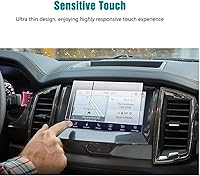 Vista 4 de Protector de pantalla compatible con pantalla táctil Ford Ranger Sync3 2019-2023, antirreflejos, resistente a los golpes, accesorios de navegación