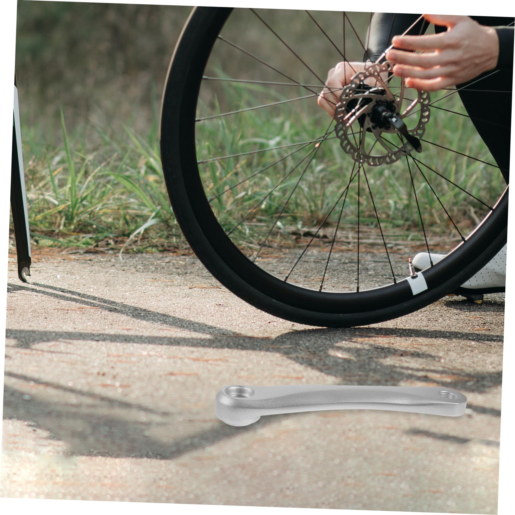HEMOTON Aluminium Kurbelarm Links für Fahrräder und Robust für Rennrad Mountainbike Klapprad Perfektes Zubehör für Zuverlässige Reparatur