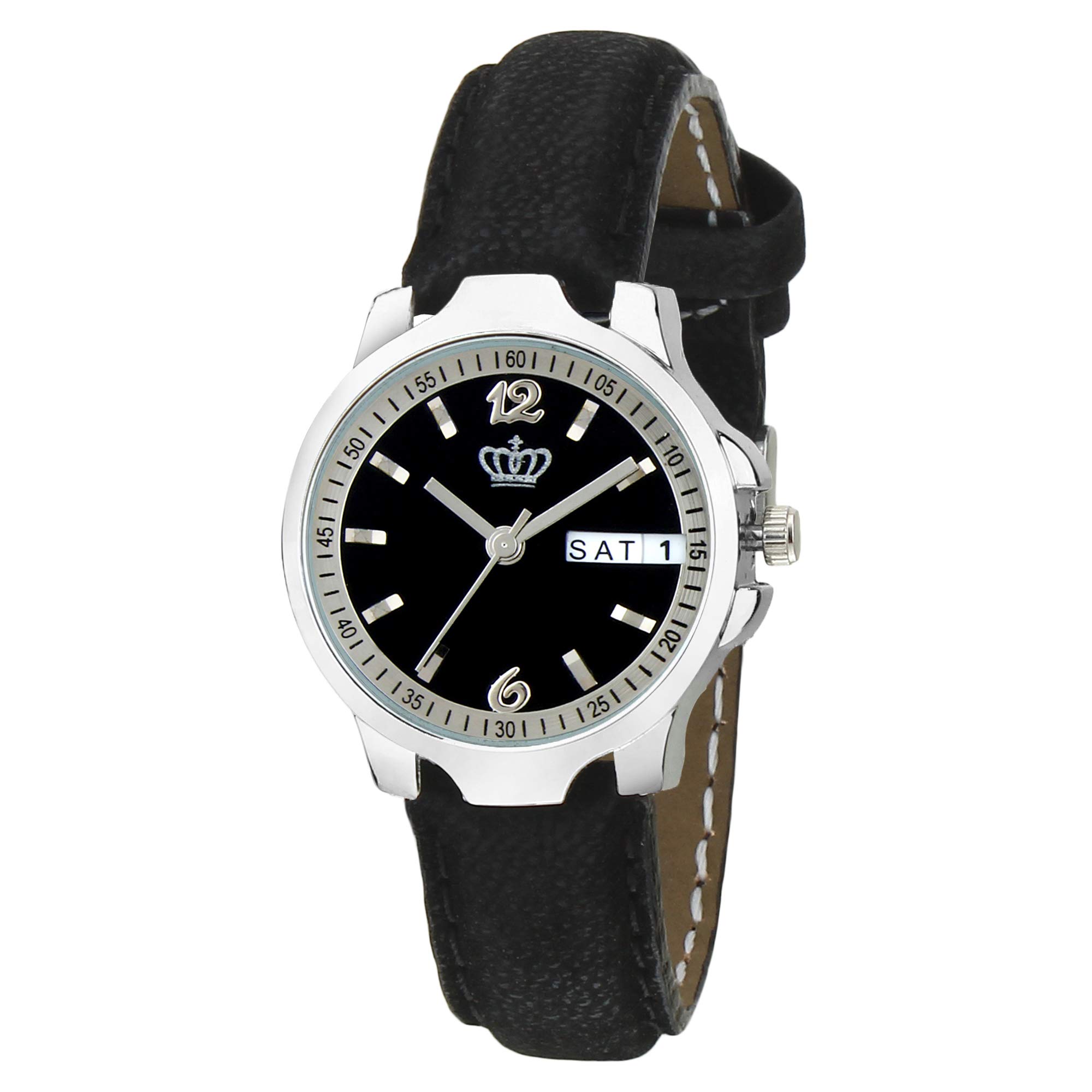 SMAEL Exclusive Quartz Movement Analogue Black Dial Day and Date Womens and Girls Wrist Watch(CSM86) (B07H71YS3Q) Amazon Price History, Amazon Price Tracker