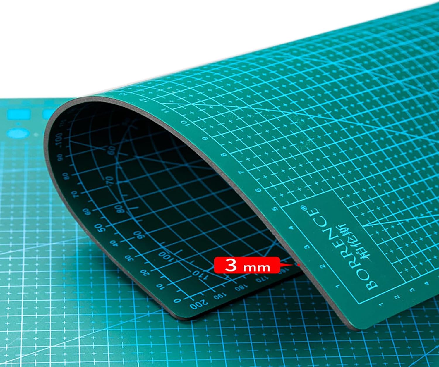 Double Side Cutting Mat, 2 Pcs PVC A4 Size 11.8 Inch x 8.66 Inch Self Healing Scales Cutting Mat for Quilting, Sewing Crafts and Hobby Fabric Precision (Large)