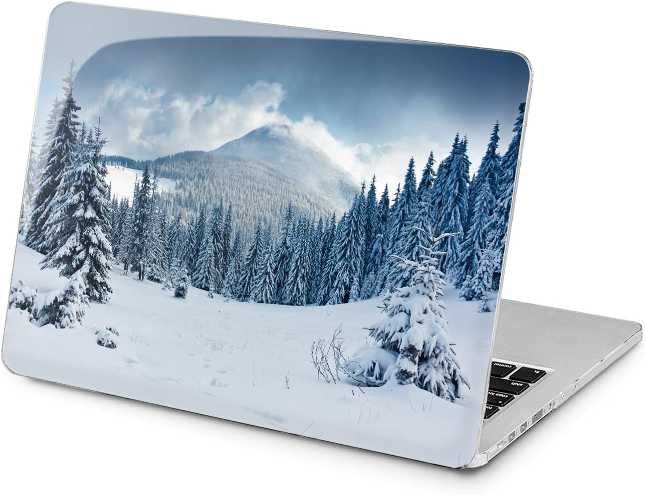 Hard Case Compatible for MacBook Pro 16 14 M3 M2 2023 M1 Pro 13 2022 Air 13 2021 Retina 2020 Mac 11 12 Pine Design Unique Laptop Forest Foggy Protective Print Green Naturals Scenery Cover