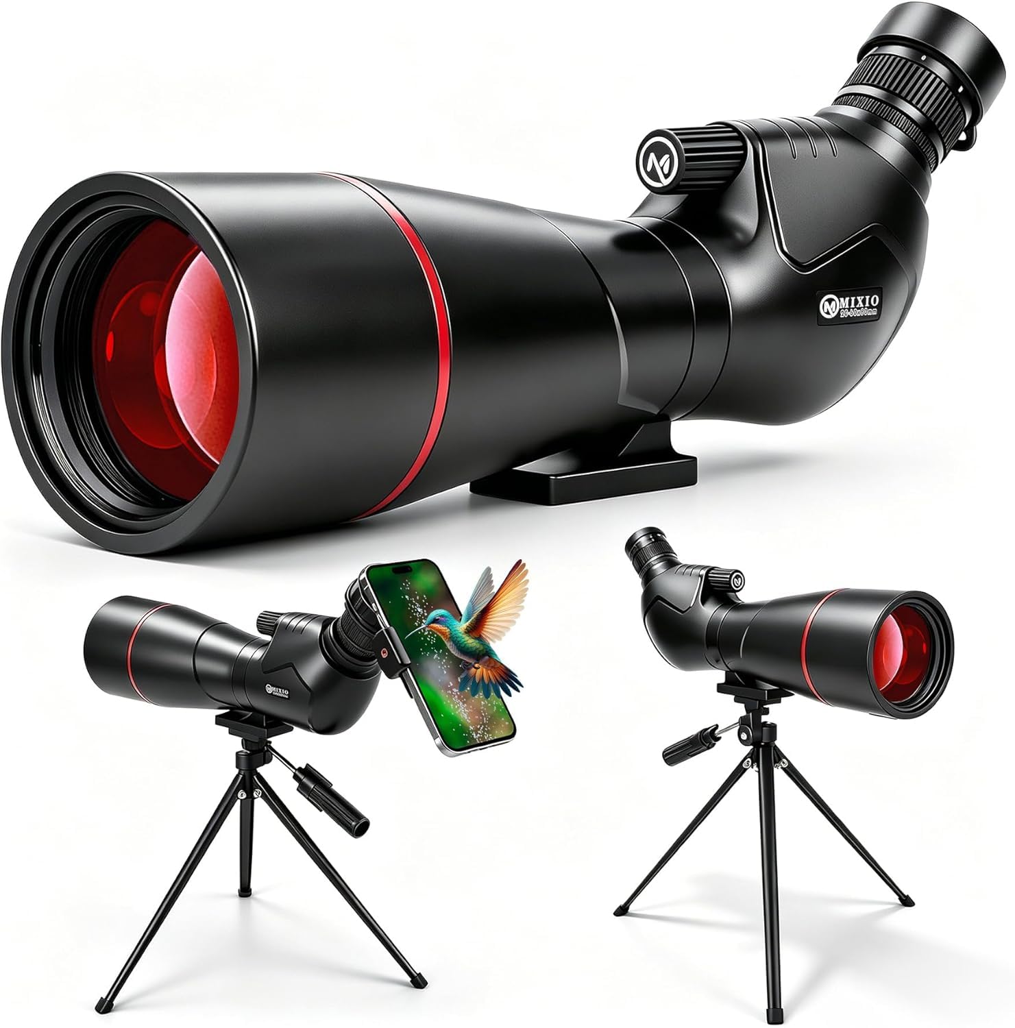 Spotting Scope 20-60x80 with Tripod and Phone Adapter | Carrying Bag Included, 20-60x Zoo…