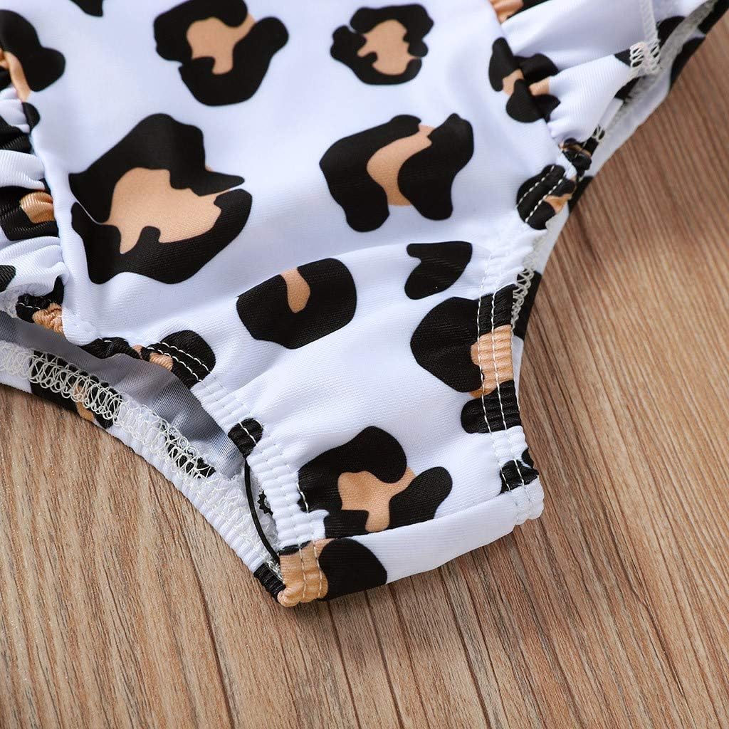 FORESTIME Girls Summer Beach Swimwear,Baby Kids Girls Summer Leopard Printed Bikini One Piece Swimwear Swimsuit(Black,18-24 Months) : Clothing, Shoes & Jewelry