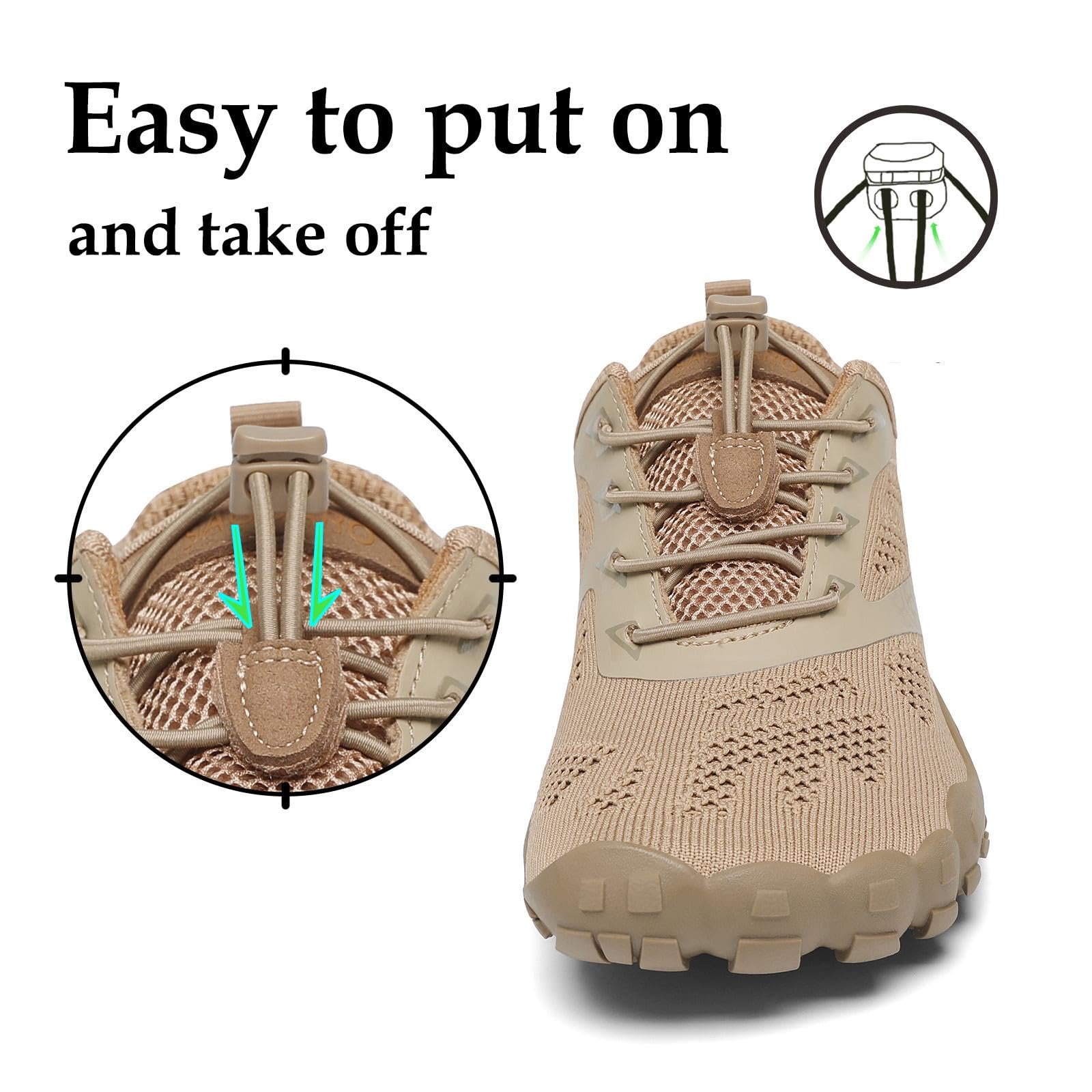 SAGUARO Scarpe Barefoot Minimaliste Uomo Donna - Scarpe Scogli Leggere Traspiranti Antiscivolo - con Padelle Larghe e Zero Gocce