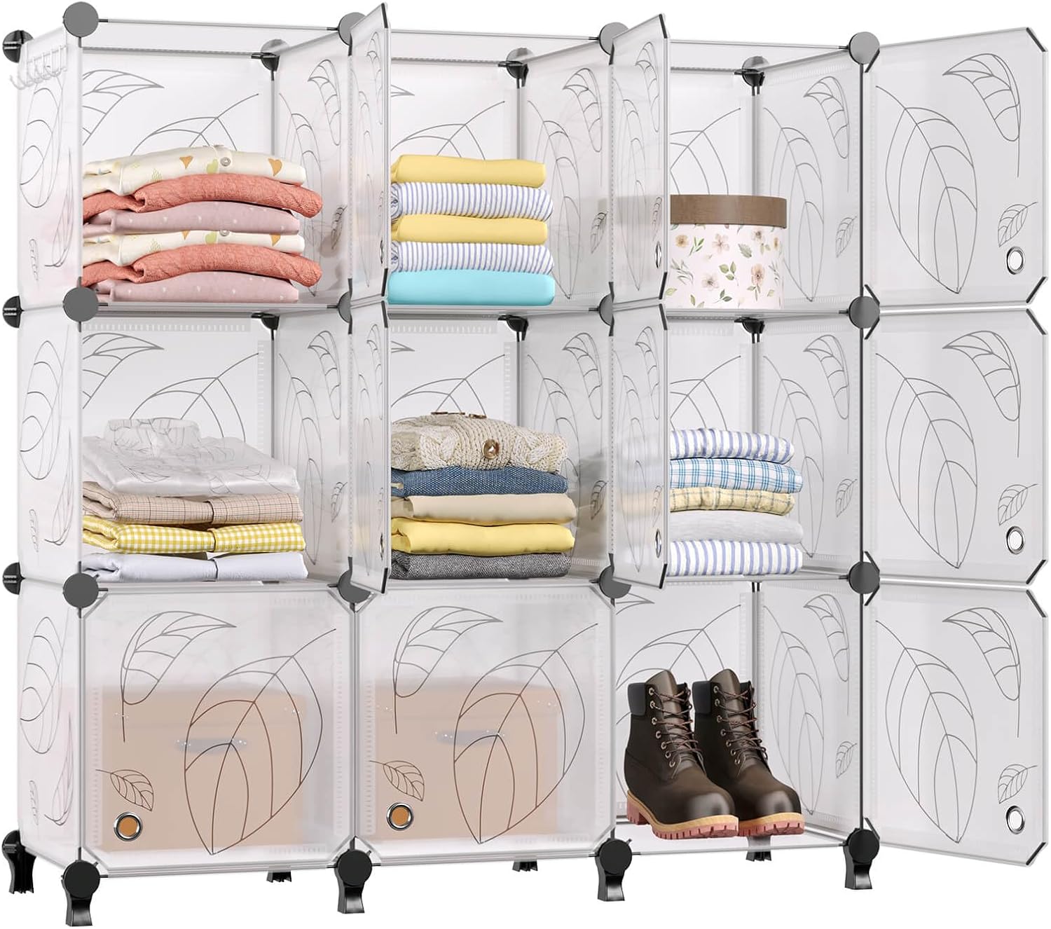 GREENSTELL Closet Organizer, 9 Cube Storage Organizer with