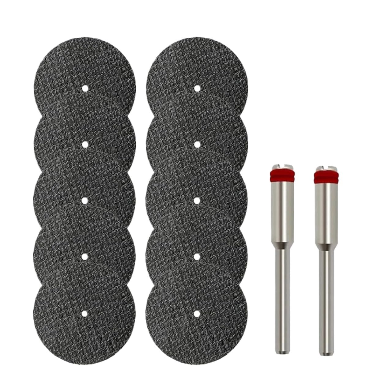 Mini Metal Cutting Disc for Abrasive Cutting Rotary Tool Circular Saw Blade Resin Grinding Wheel with Mandrel Accessorise(17Pcs)
