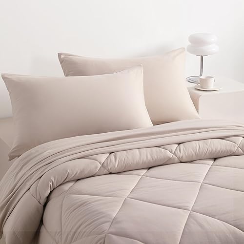 Vista 89 de NTBAY Juego de ropa de cama para niños pequeños, juego de ropa de cama suave y transpirable de 4 piezas para niños y niñas, incluye edredón