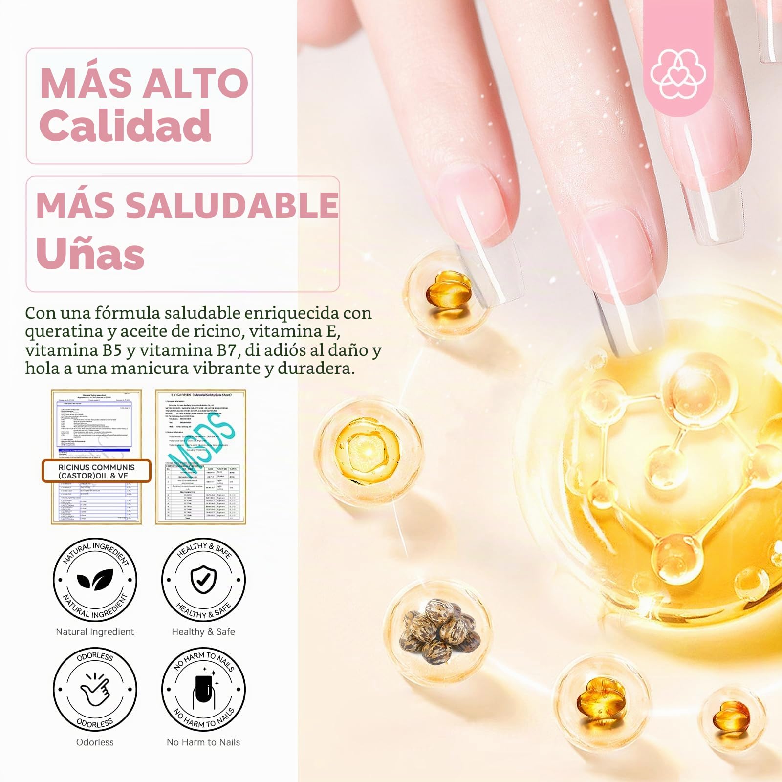 Saviland Kit de iniciación de polvo de inmersión para uñas: 60 g/2.1 oz de mayor capacidad, polvo de inmersión transparente con polvo de inmersión, activador de base de inmersión y capa superior, kit
