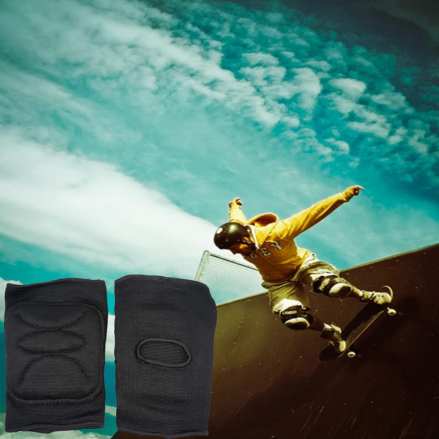 DANCEYOU Knee Braces, Thicked Sponge Knee Protector Sleeve, Volleyball Kneepads Support for Working Out, Knee Pain, Dancers, Runners, Athlete, Unisex : Sports & Outdoors