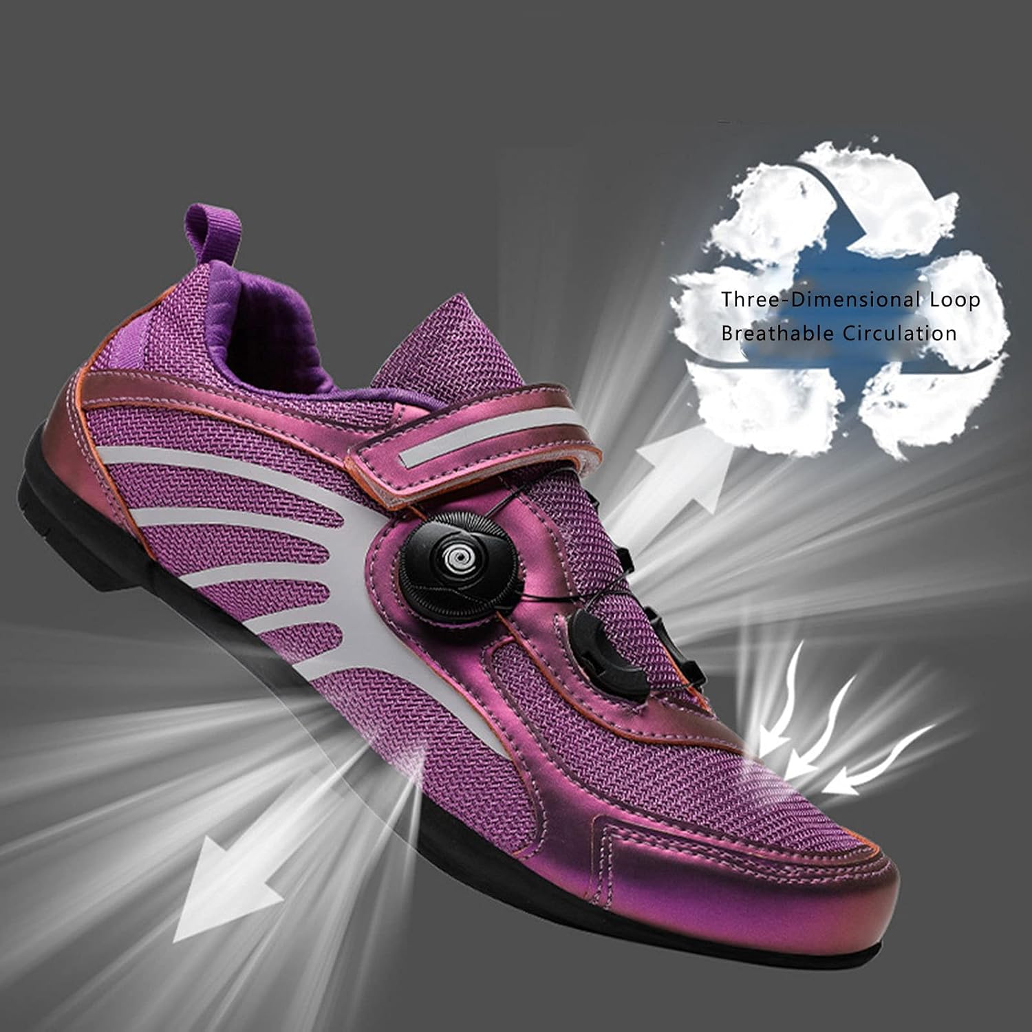 ロックなしのロードバイクサイクリングシューズ、ロックなしの