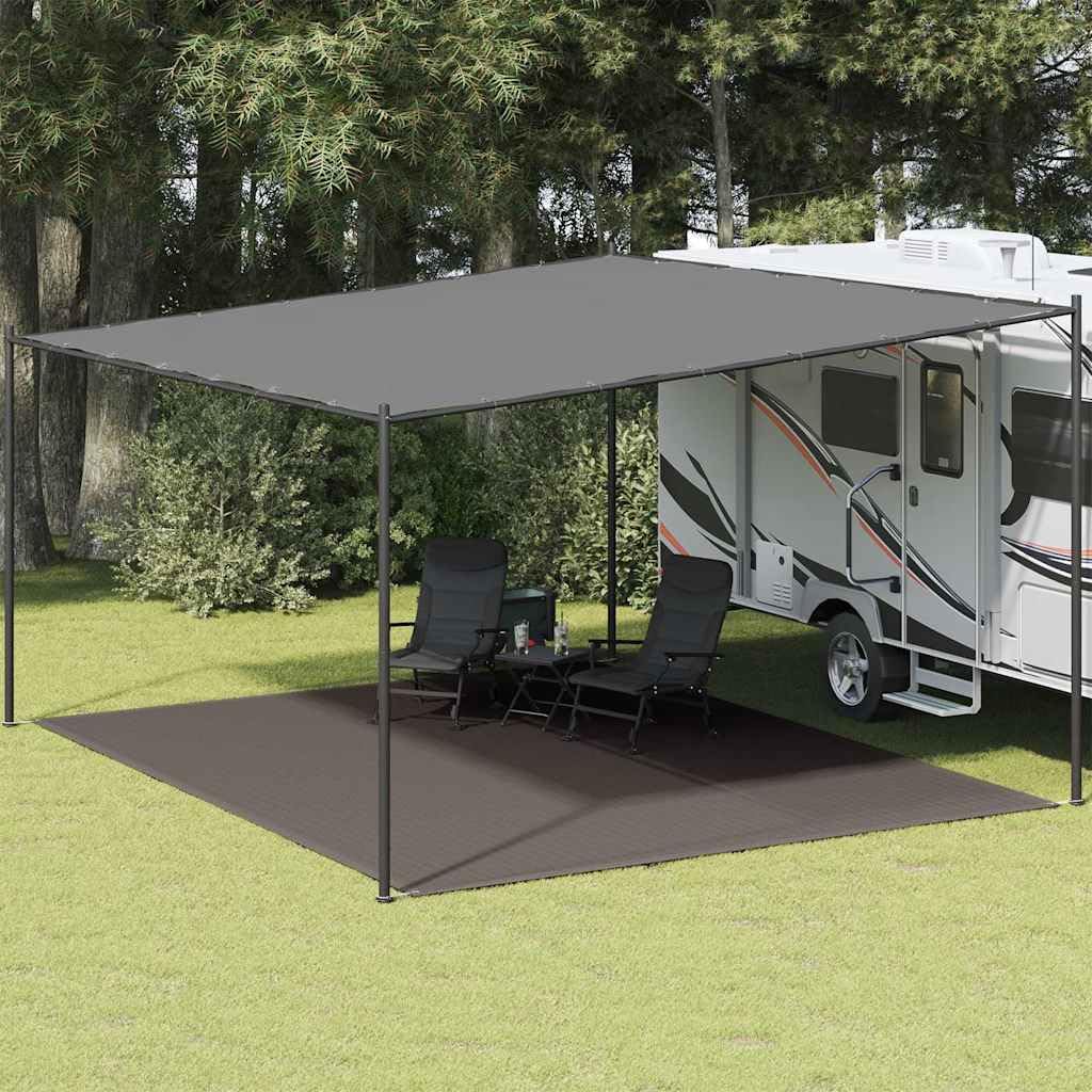 Tappeto per tenda 400 x 500 cm, in polietilene ad alta densità, traspirante, resistente alle intemperie, ideale per campeggio, roulotte e terrazza, robusto
