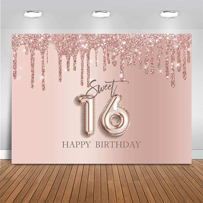 sweet 16 photo backdrop