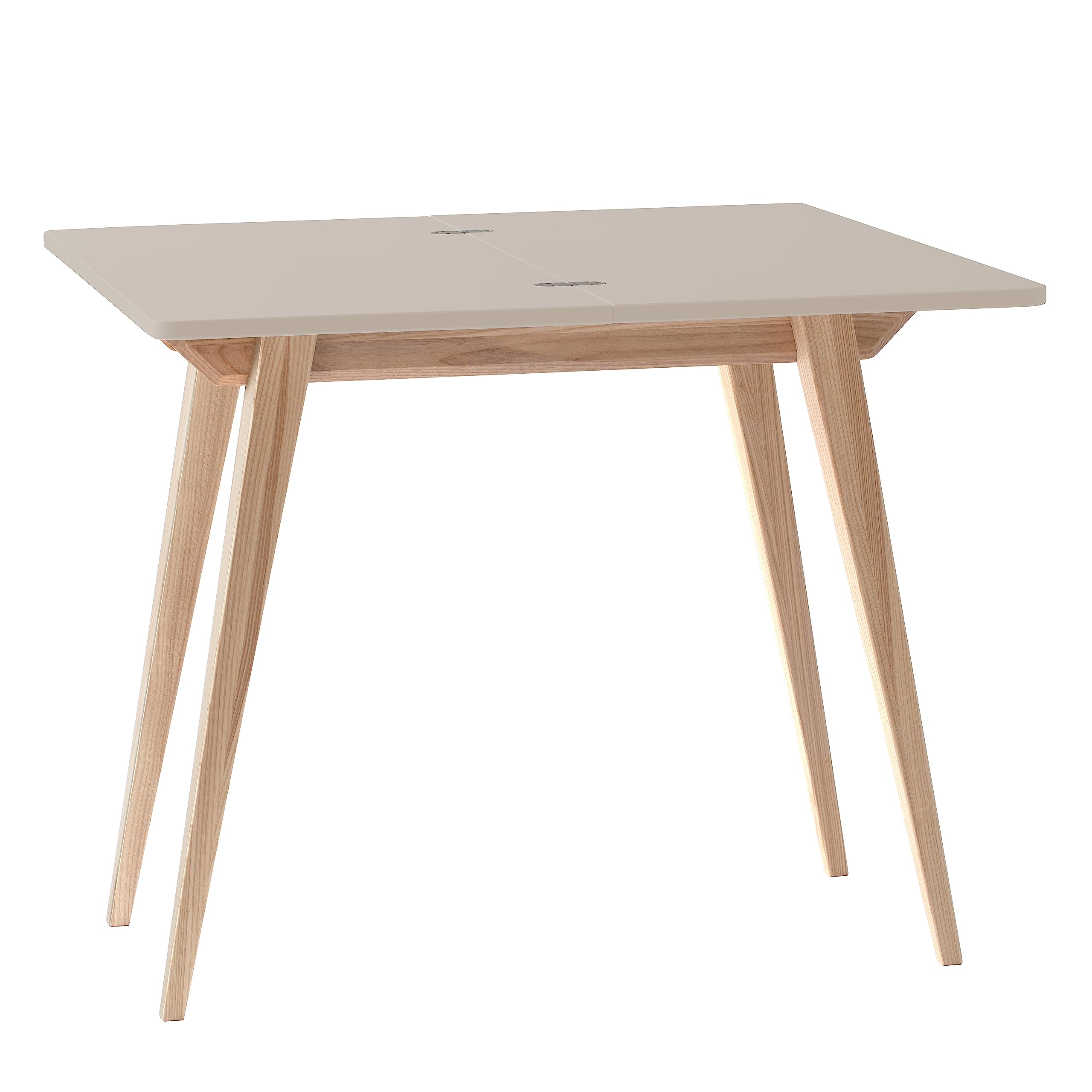 RAGABA Envelope - Mesa consola plegable para mesa de pasillo, 75 x 45 x 90 cm (alto x largo x ancho), mesa consola extensible madera marrón beige